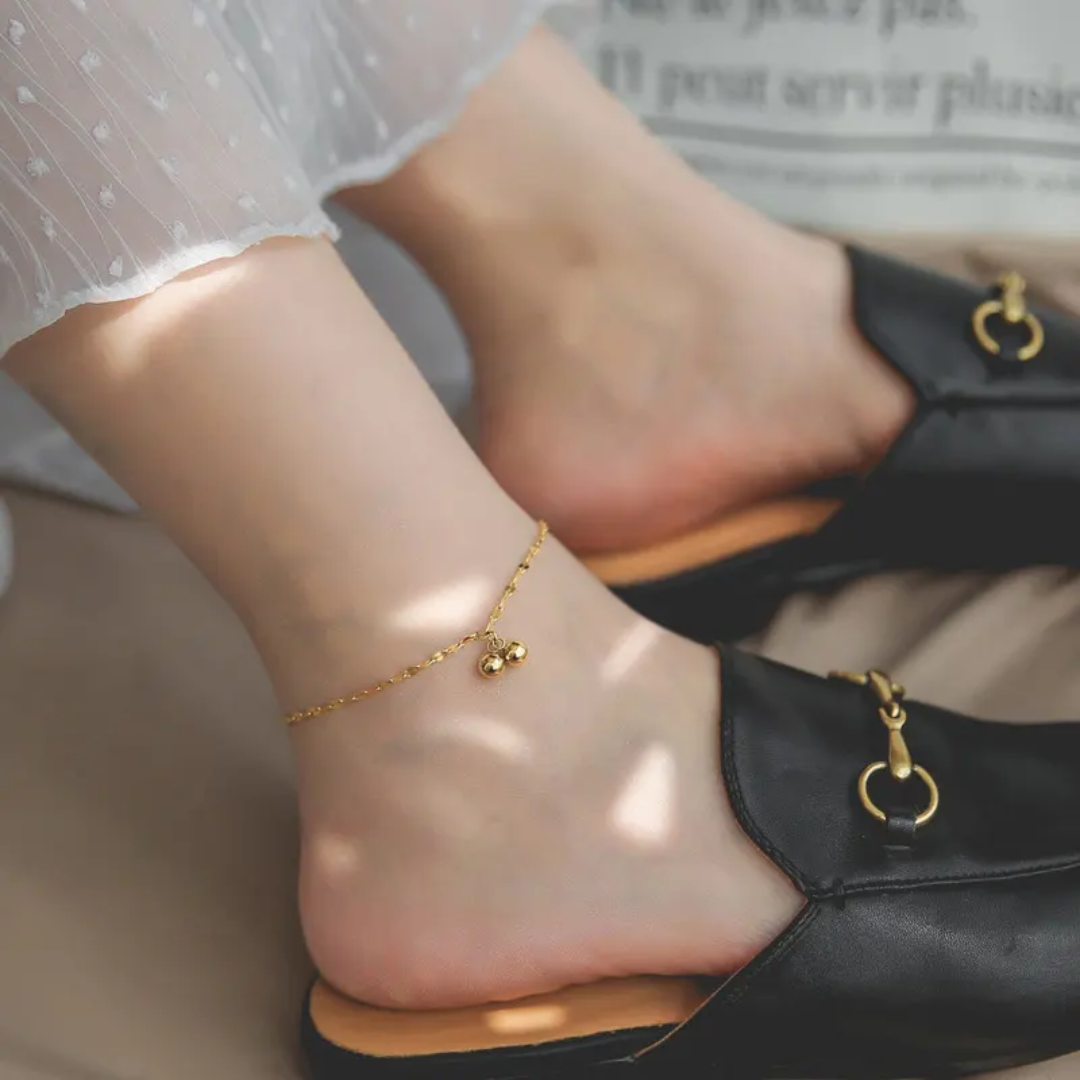 Gleam Balls Gold Anklet