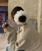 Snowberry Ruffle Scrunchies