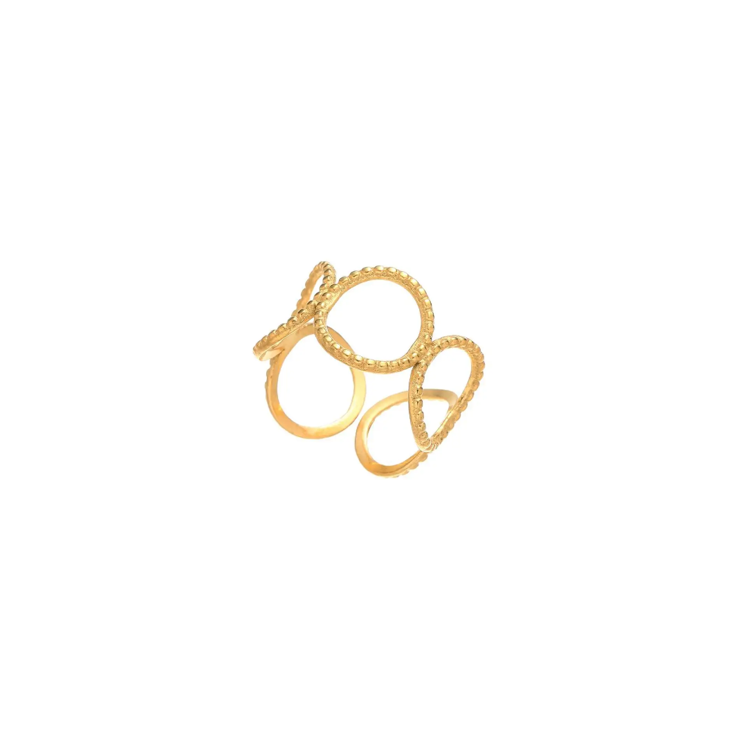 Circle Hollow Gold Ring