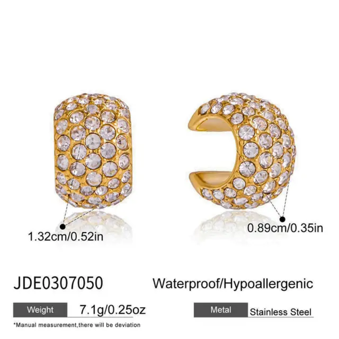 Disco Diamond Statement Earcuffs(PAIR)✨