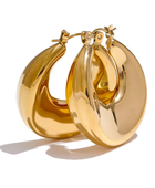 Fanah Curvy Bold Hoops✨