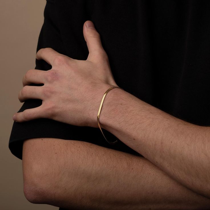 Herringbone Gold Bracelet