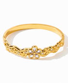 Daisy Flower Gold Cuff