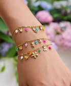 Charlotte Flowers Gold Bracelet