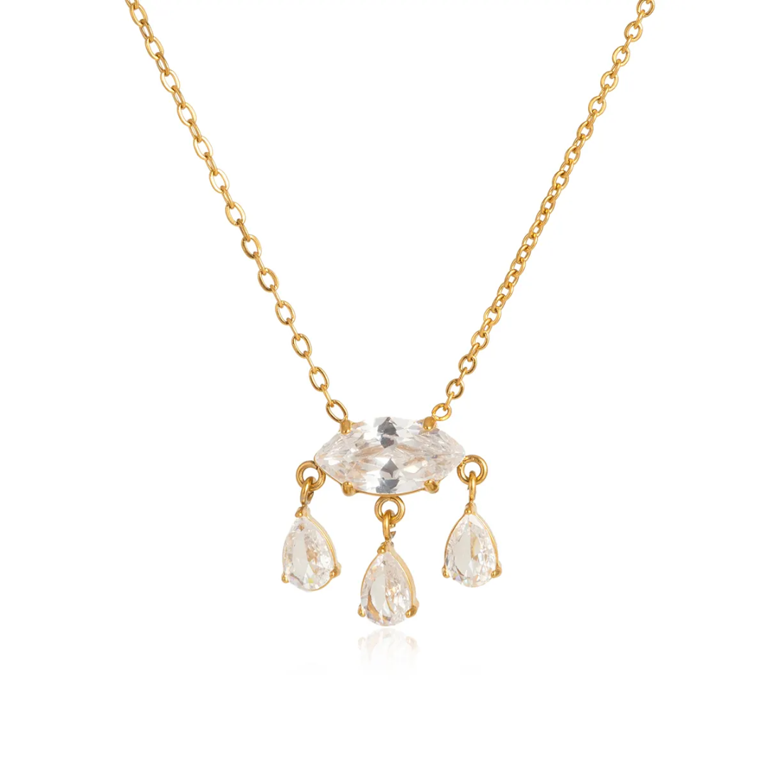 Dreamy Chandelier Diamond Droop Necklace✨
