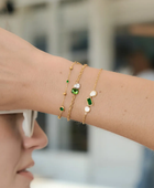 Piani Emerald Dainty Bracelet