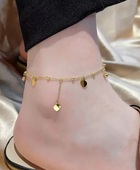 Noor Heart Charms Anklet