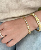 Caesi Diamond Gold Cuff