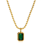 Mini Ema Emerald Necklace