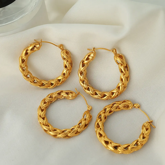 Joli Linked Gold Hoops
