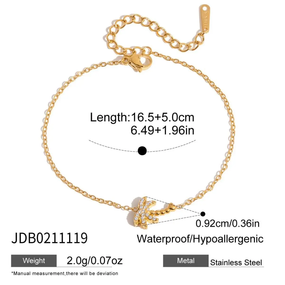 Olivia Palm Tree Dainty Bracelet