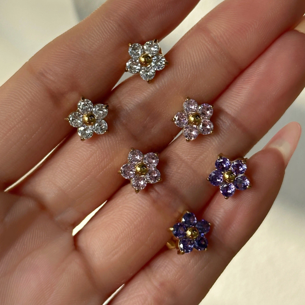 Peppi Mini Flower Studs