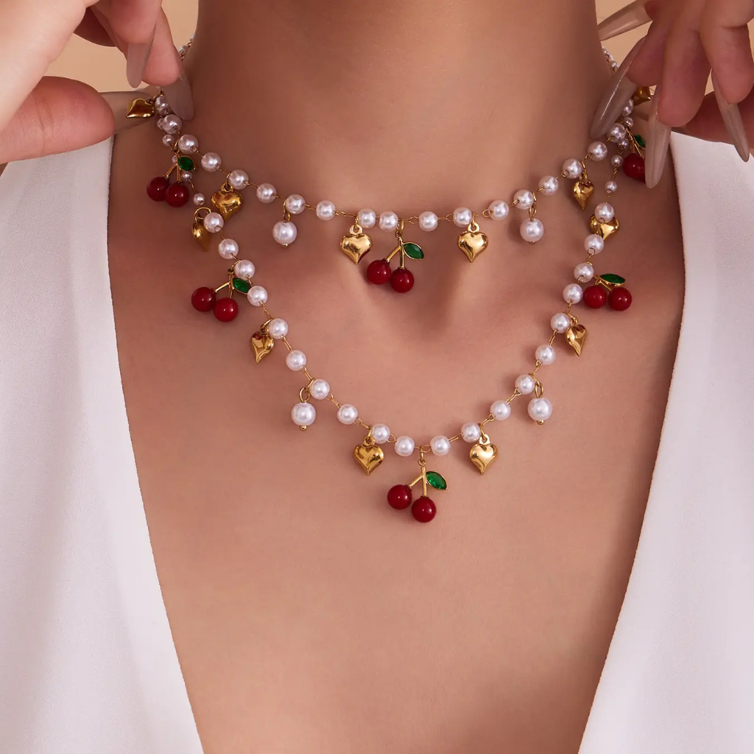 Ivory Strawberry Pearl Necklace