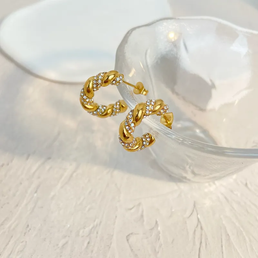 Georgi Twisted Gold Hoops