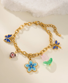 Tulip Colourfull Charm Bracelet