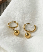 Ruru Ball Golden Earrings