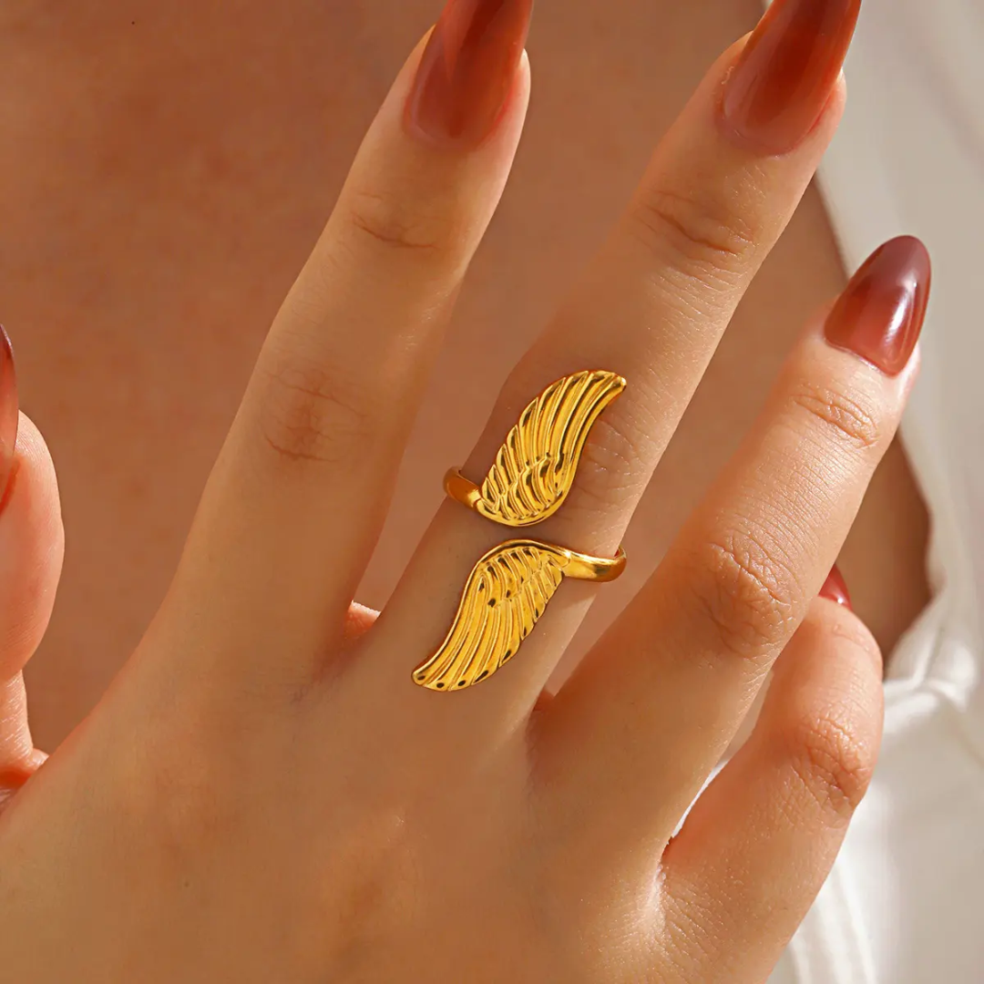 Birdly Wing Gold Ring✨