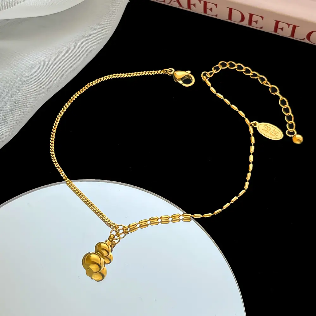 Wish Bottle Gold Anklet✨