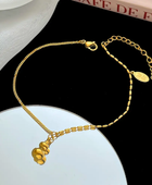 Wish Bottle Gold Anklet✨