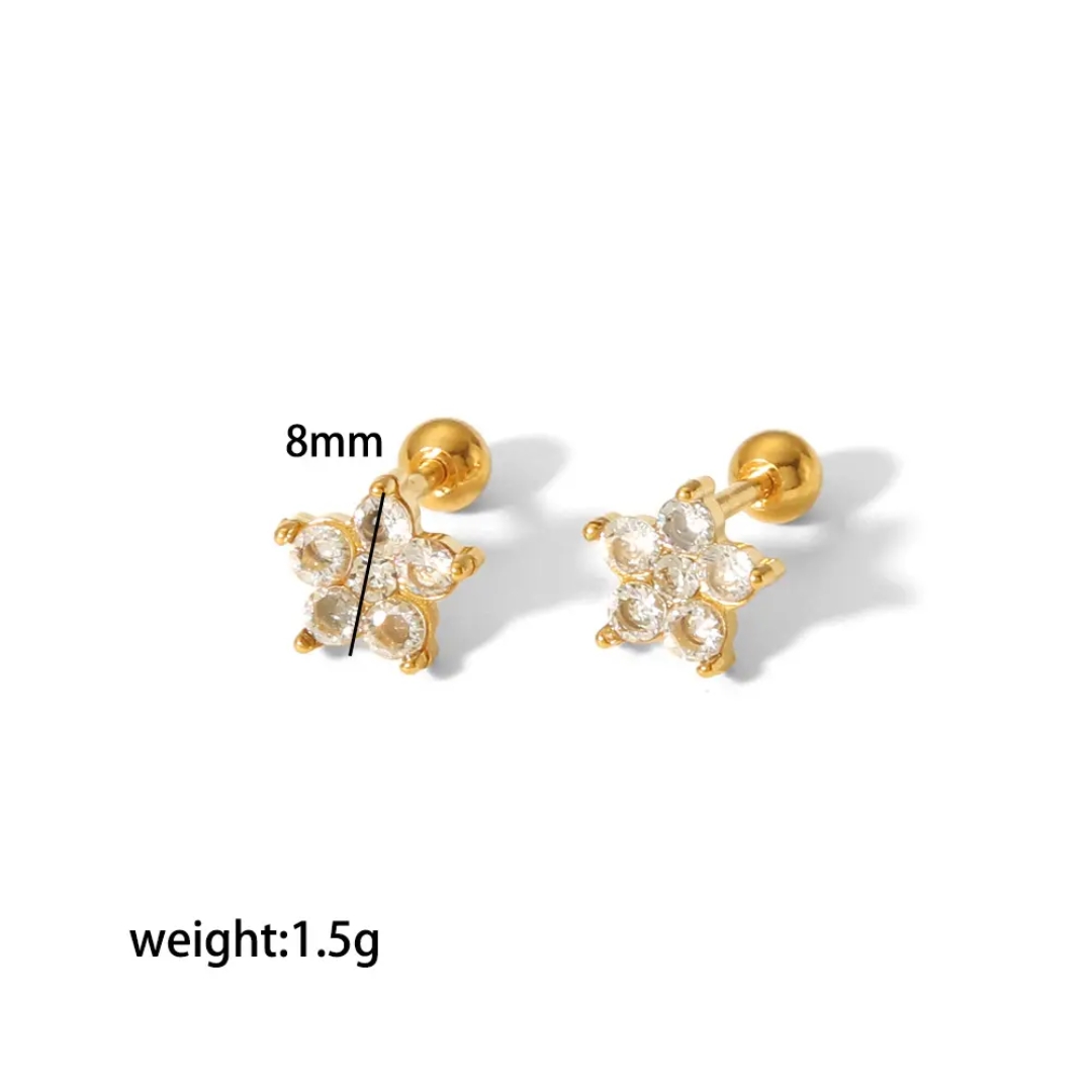 Piercing Minimal Gold Studs✨