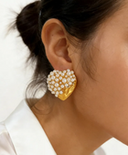 Polima Pearl Heart Earrings