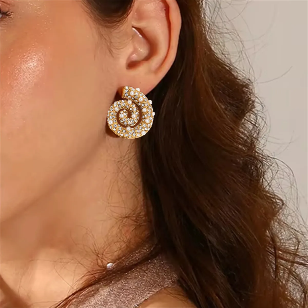 Sparkling Pearl Party Earrings✨