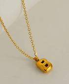 Bubble Mini Initial Letter Necklaces