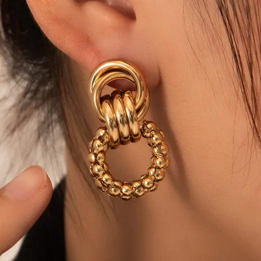 Corli Statement Gold Earrings❤️