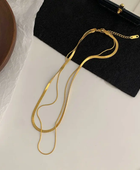 Paul Sleek Layered Gold Necklace
