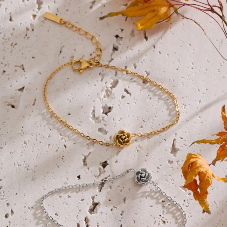 Qiltz Rose Dainty Bracelet