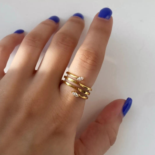 Kizani Twirl Gold Ring✨❤️