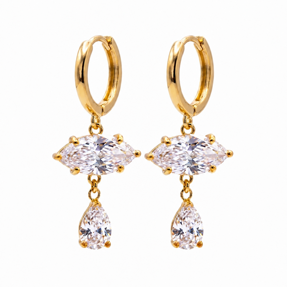 Ginny Dainty Diamond Huggies