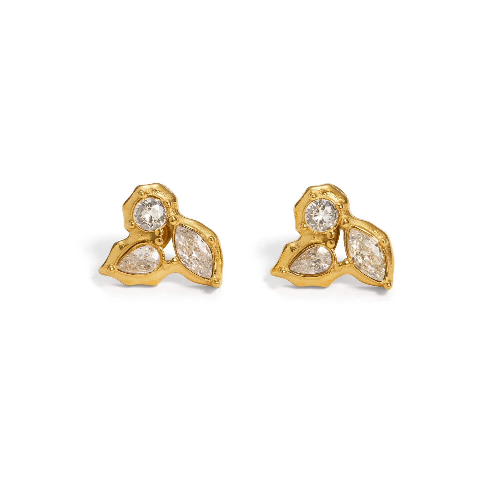 Lacia Trileaf Diamond Earrings