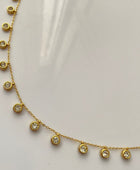 Drop Round Diamond Necklaces