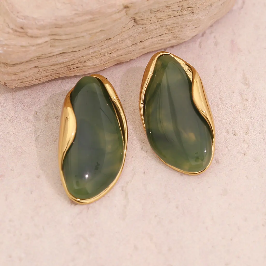 Thalia Stone Statement Earrings