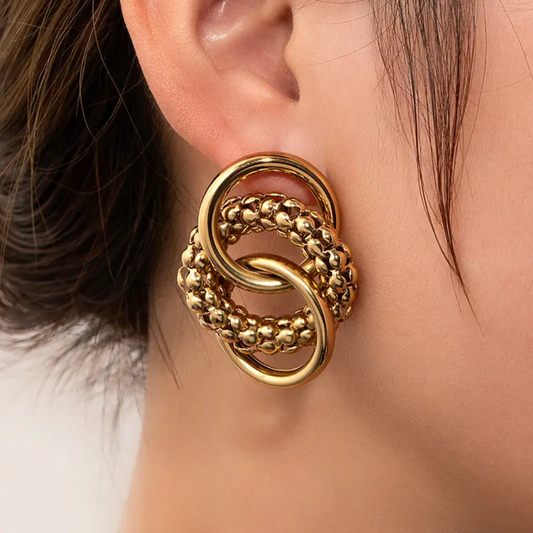 Lion Statement Gold Earrings❤️