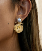 Coicya Pearl Statement Earrings