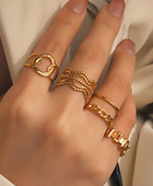 Kashi Wave Gold Ring