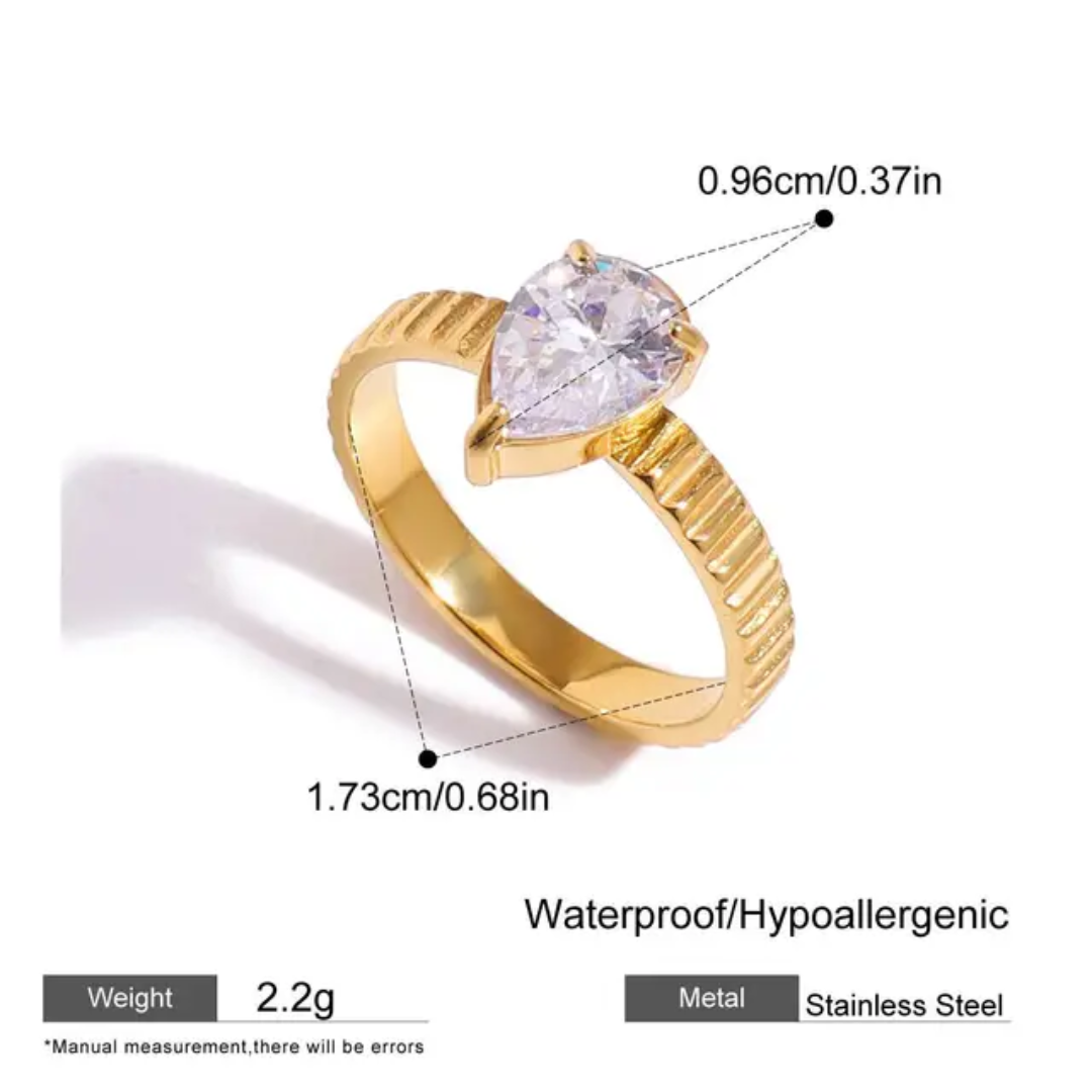 Julie Solitaire Statement Rings