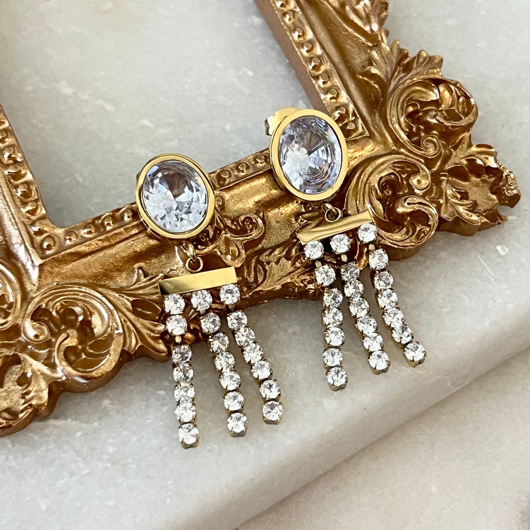 Tavi Diamond Statement Earrings