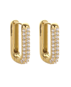Daisy Diamond Square Hoops