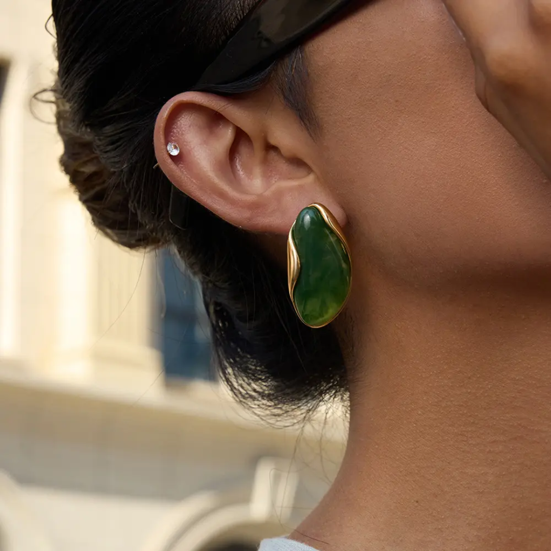Thalia Stone Statement Earrings