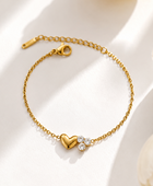 Segue Double Heart Diamond Bracelet