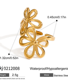 Wezi Flower Gold Ring