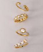 Winey Heart Solitaire Ring
