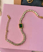 Lisa Emerald Tennis Bracelet