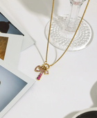 Atoni Pink Charm Heart Necklace