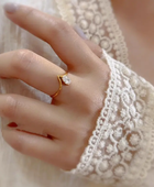 Lavie Almond Diamond Ring