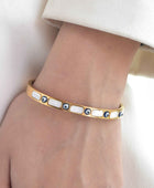 Kavi Evil Eye Gold Cuff