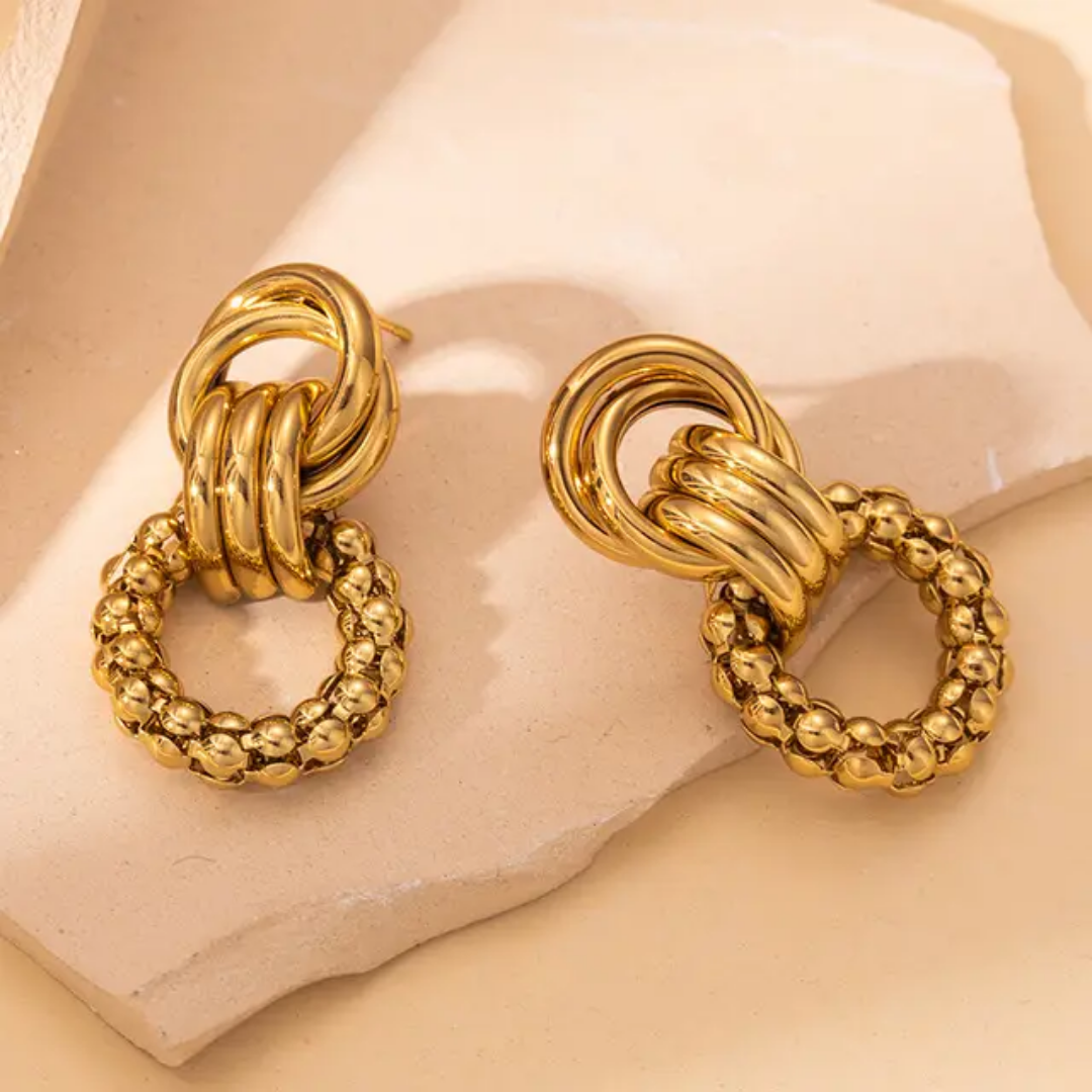 Corli Statement Gold Earrings❤️